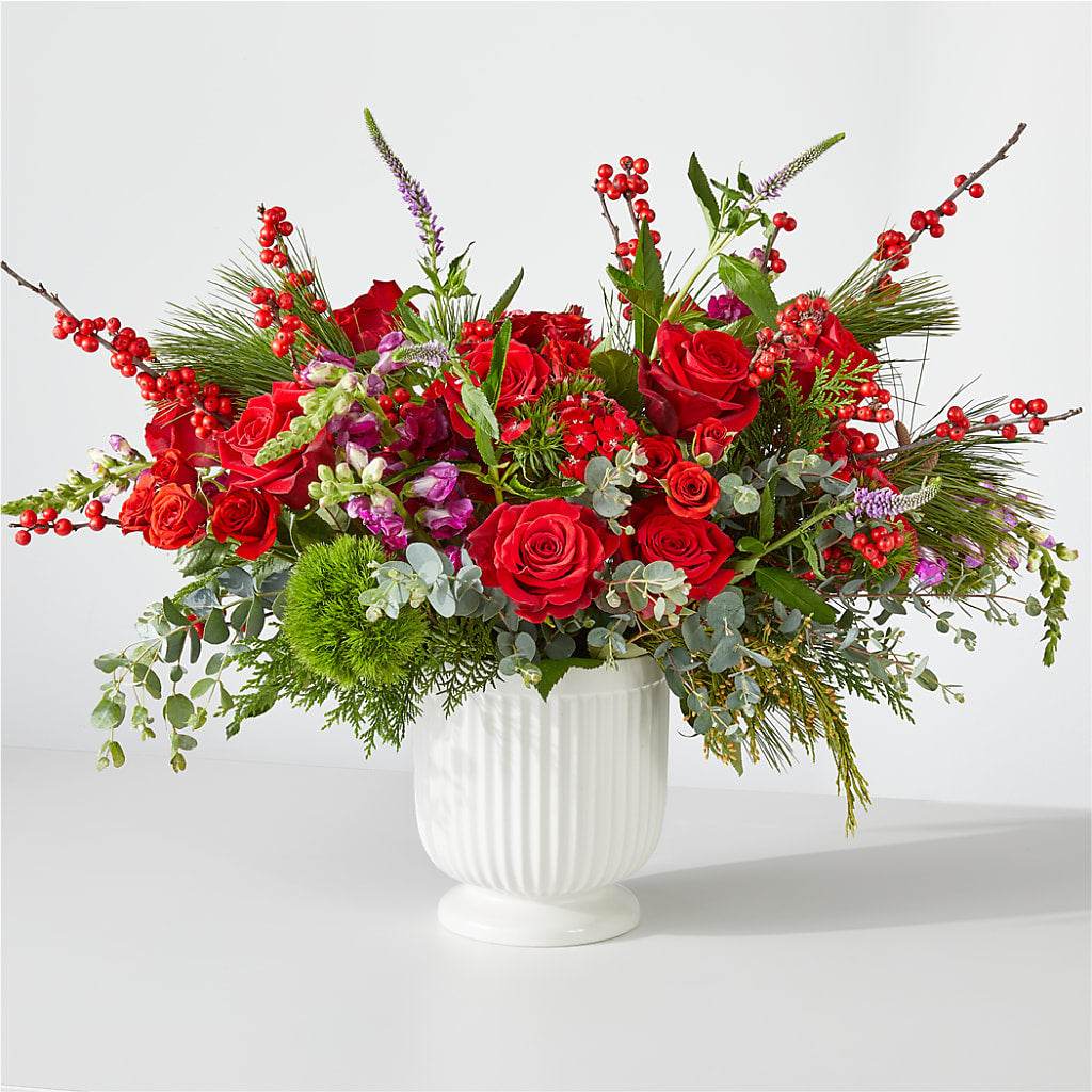 Big Red Bow Bouquet – Evans-king Floral, Forty Fort PA