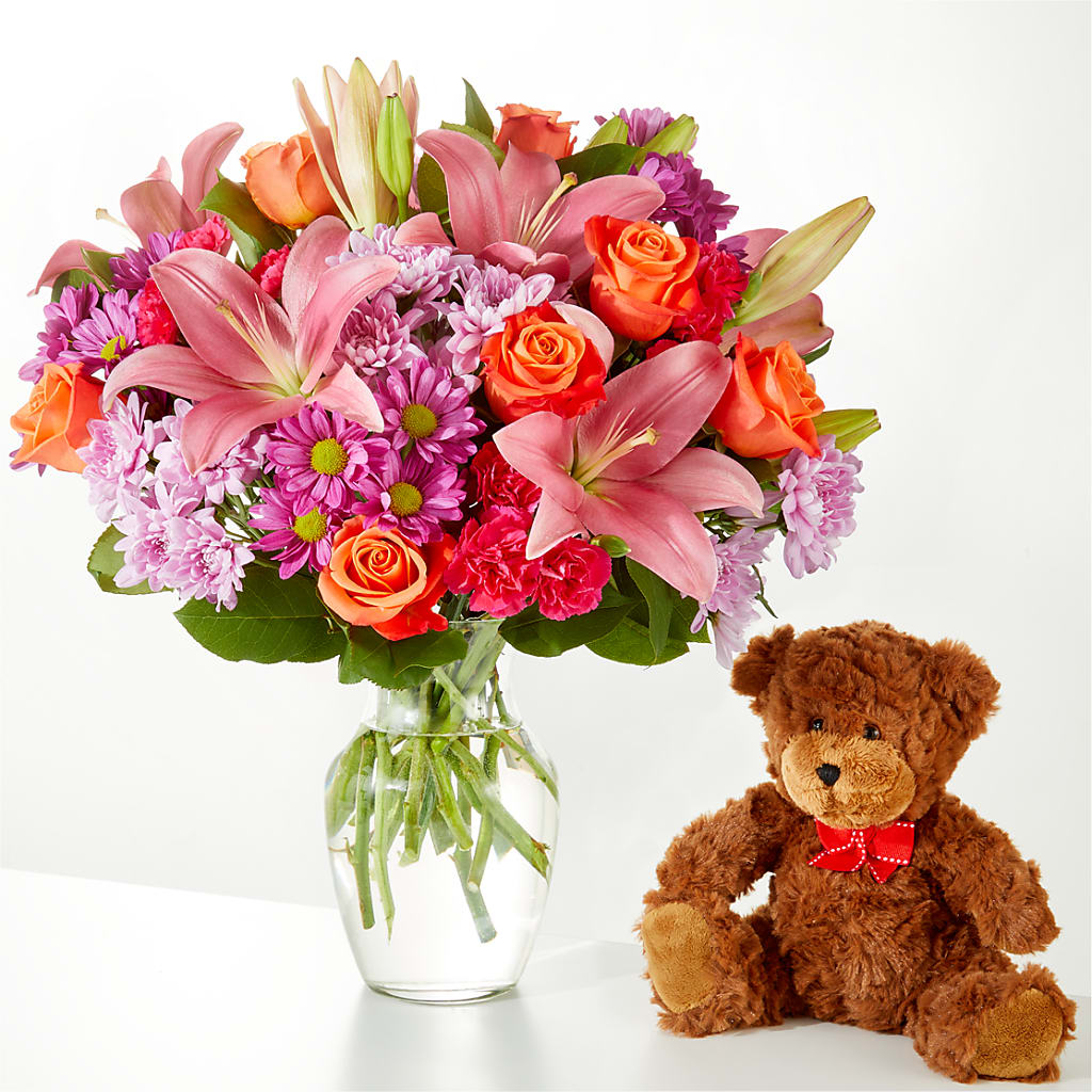 One and Only Bouquet and Bear Bundle – Evans-king Floral, Forty Fort PA