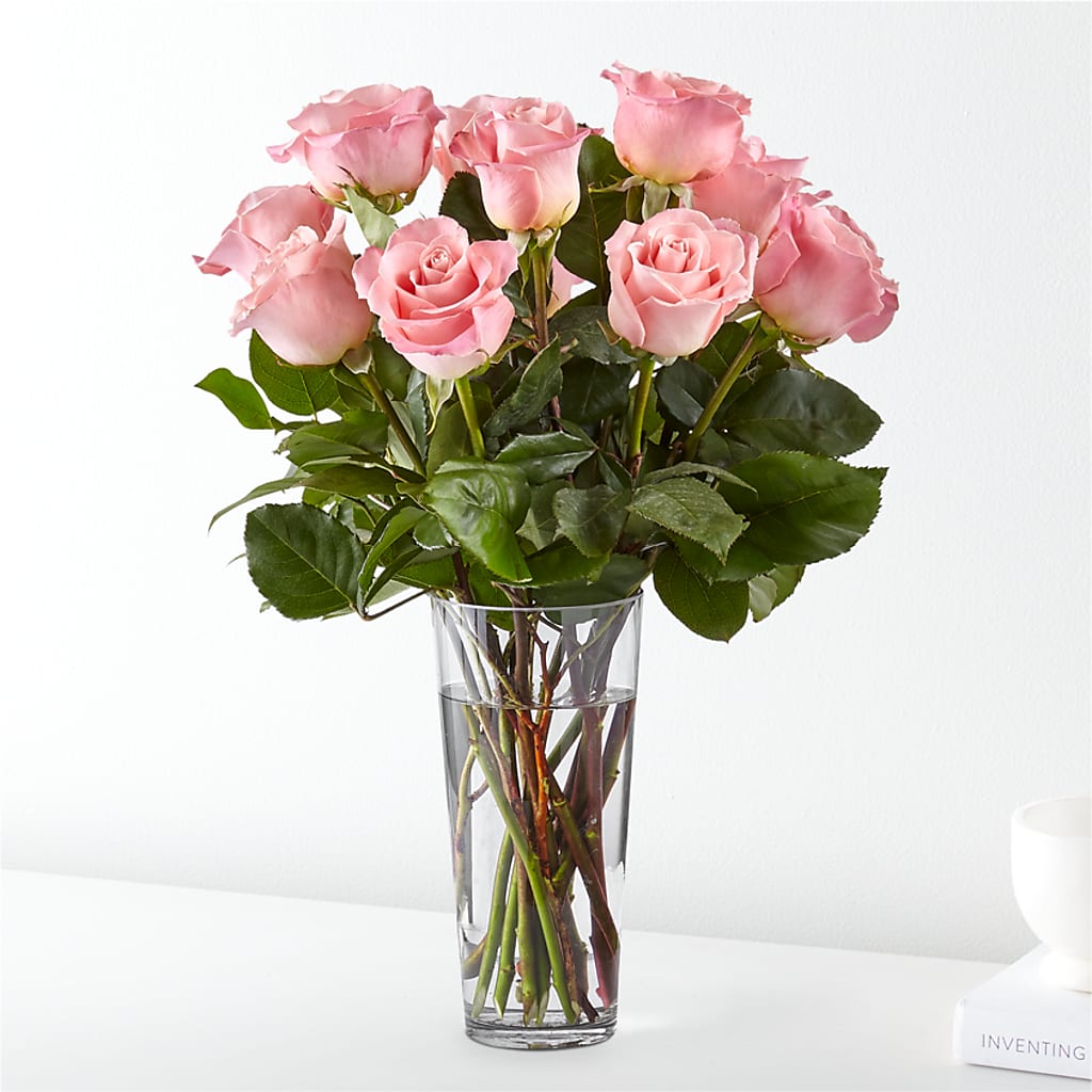 Pink Long-stemmed Roses – Evans-king Floral, Forty Fort PA