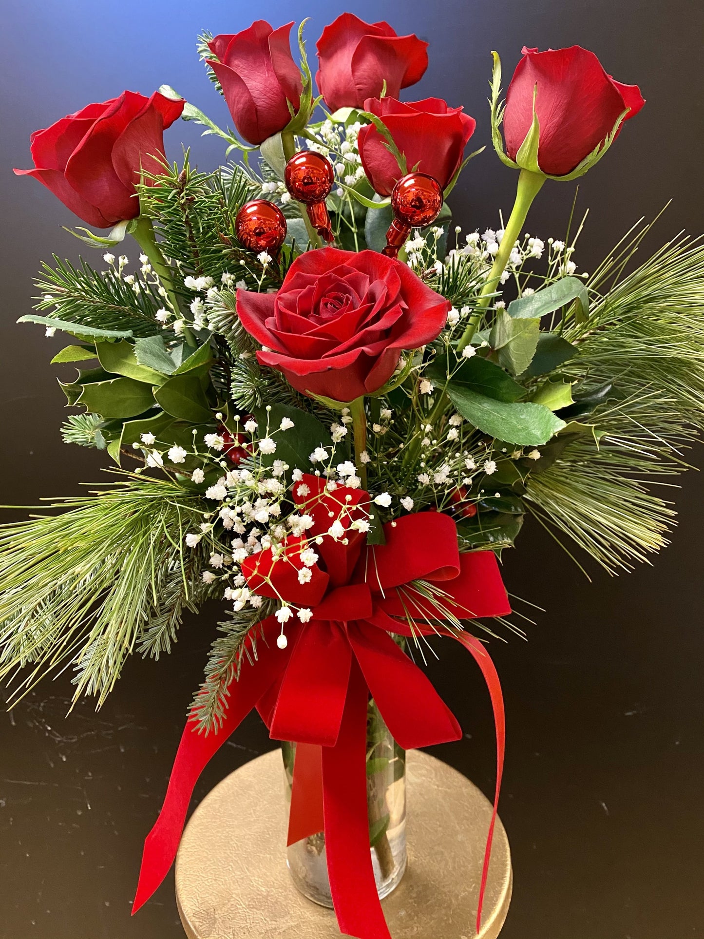 Christmas Roses - Half Dozen – Evans-king Floral, Forty Fort PA