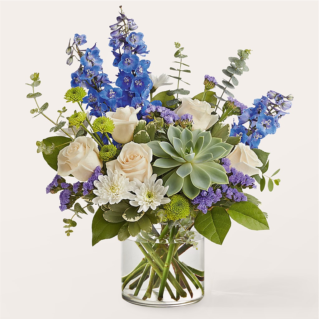 Cerulean Waves Bouquet – Evans-king Floral, Forty Fort PA