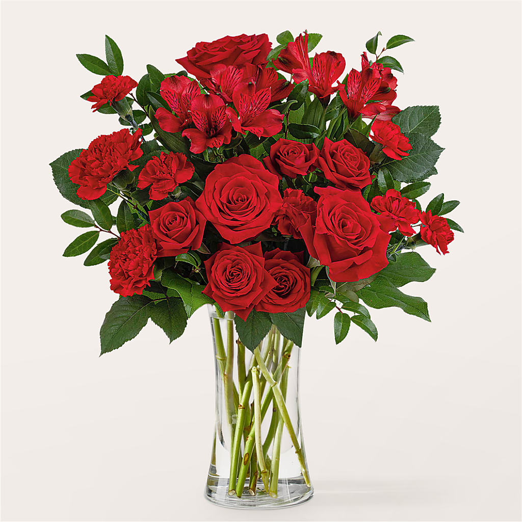 Brilliant Ruby Bouquet – Evans-king Floral, Forty Fort PA