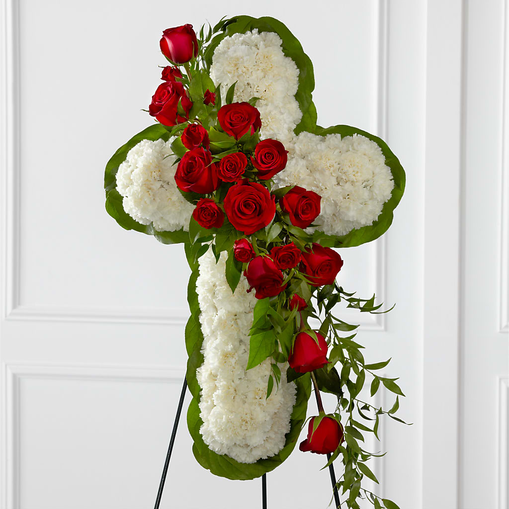 Floral Cross Easel – Evans-king Floral, Forty Fort PA