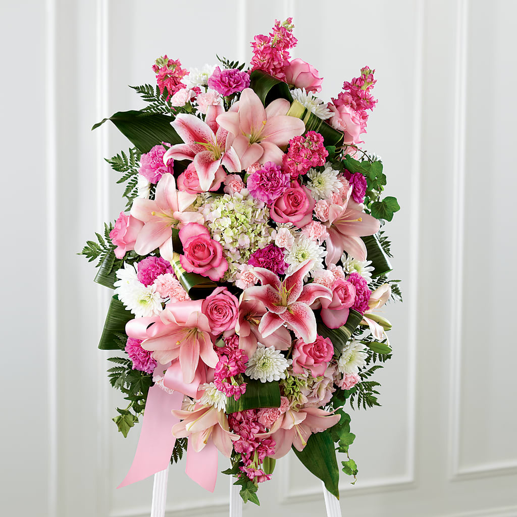 Comforting Standing Spray – Evans-king Floral, Forty Fort PA