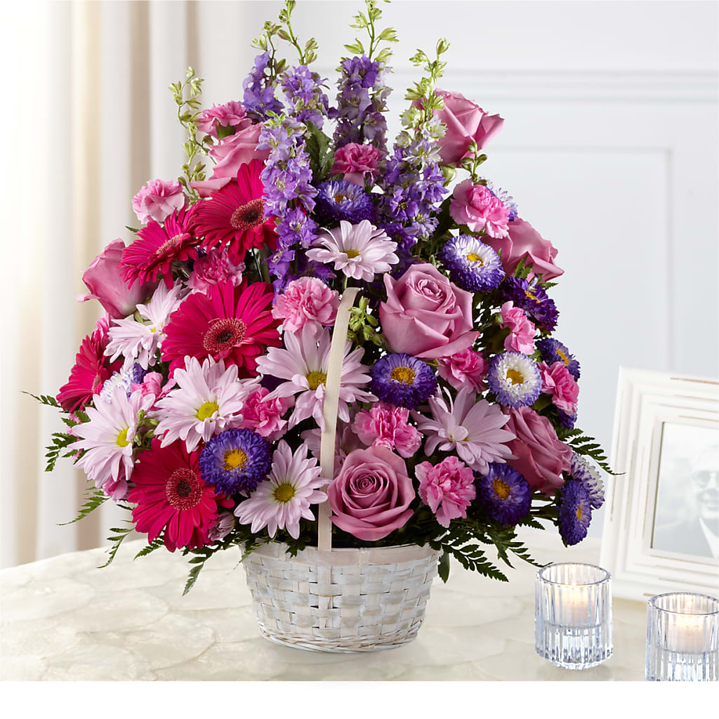Pastel Peace Basket – Evans-king Floral, Forty Fort PA