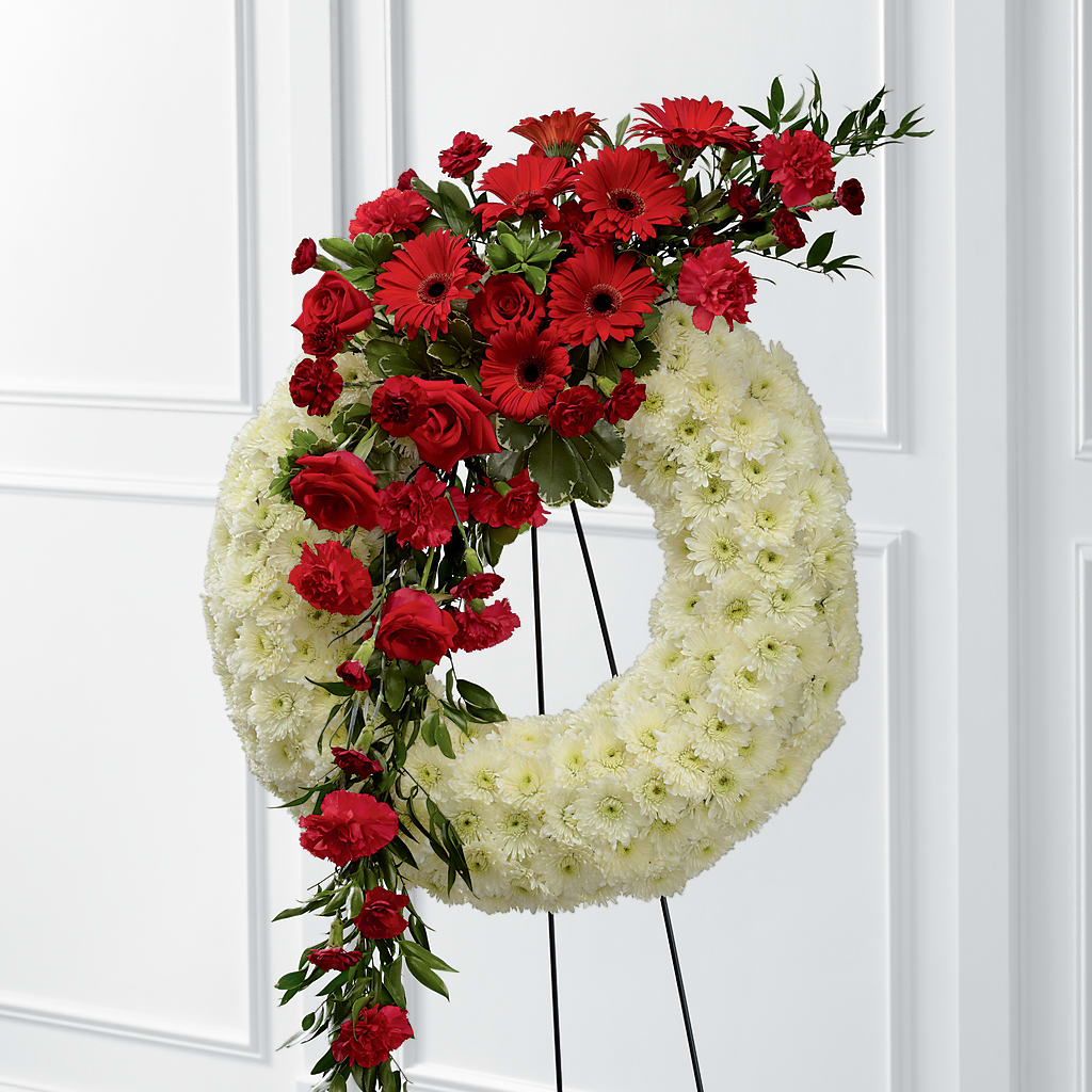 Graceful Tribute Wreath – Evans-king Floral, Forty Fort PA