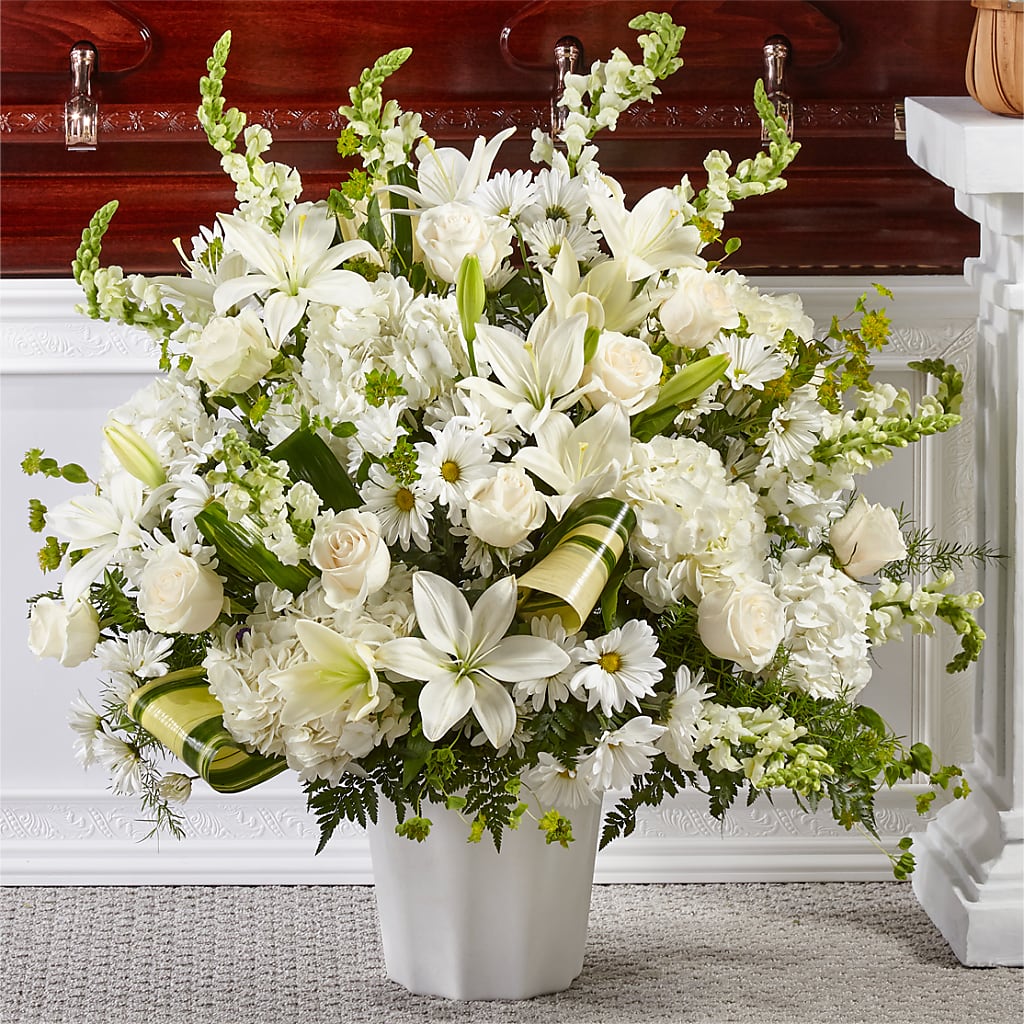 Thoughts of Tranquility Floor Basket – Evans-king Floral, Forty Fort PA