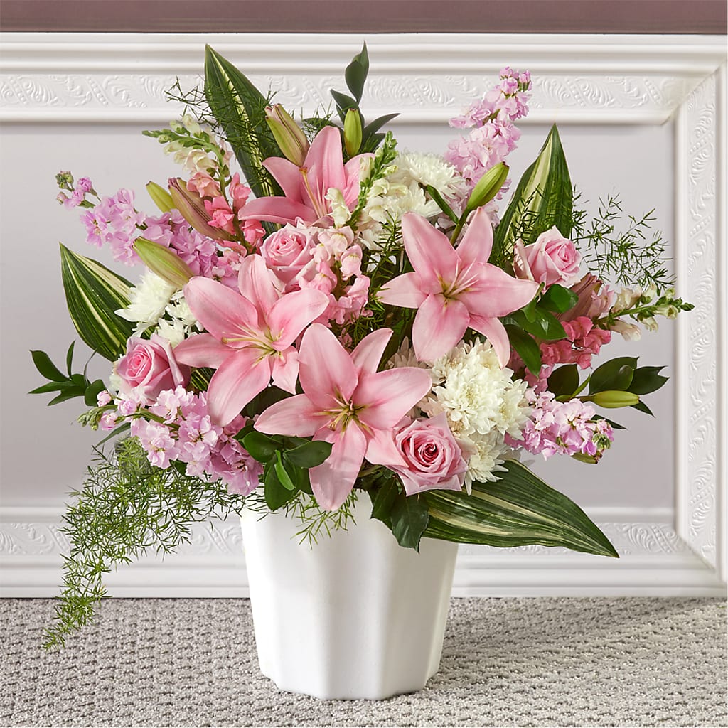 Simply Serene Floor Basket – Evans-king Floral, Forty Fort PA