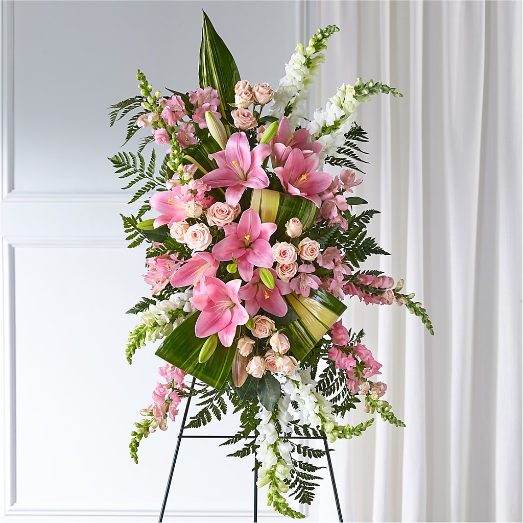 Elegant Embrace Standing Spray – Evans-king Floral, Forty Fort PA