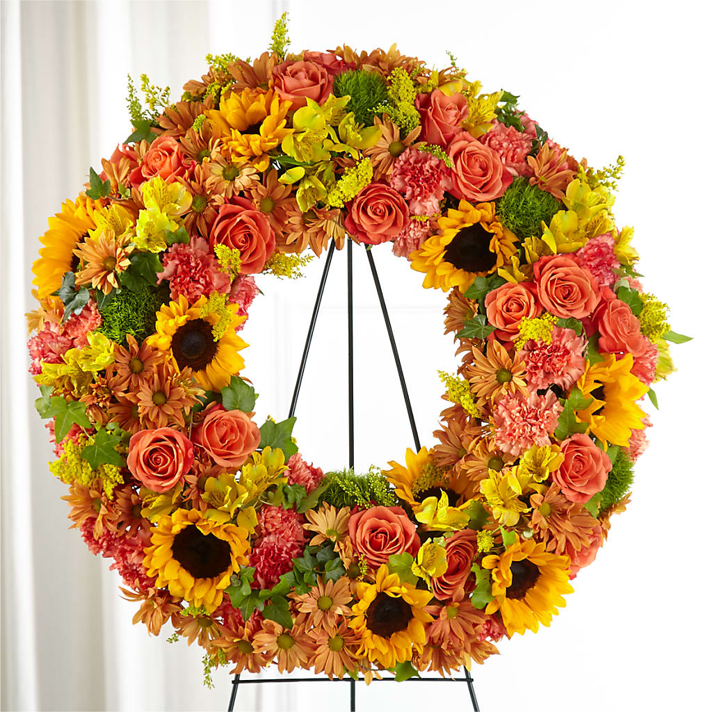 Autumnal Memories Wreath (Standard) – Evans-king Floral, Forty Fort PA