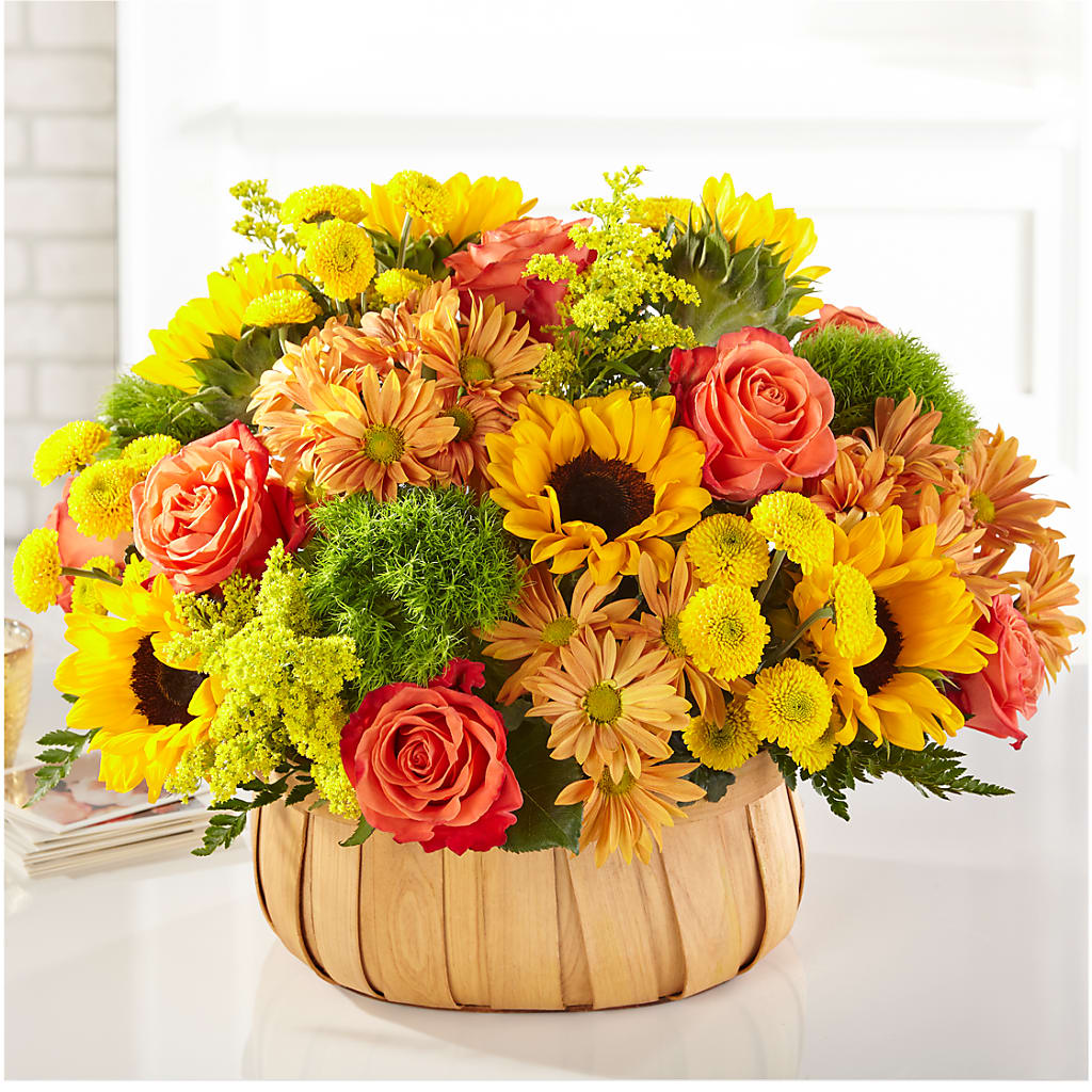 Harvest Sunflower Basket – Evans-king Floral, Forty Fort PA