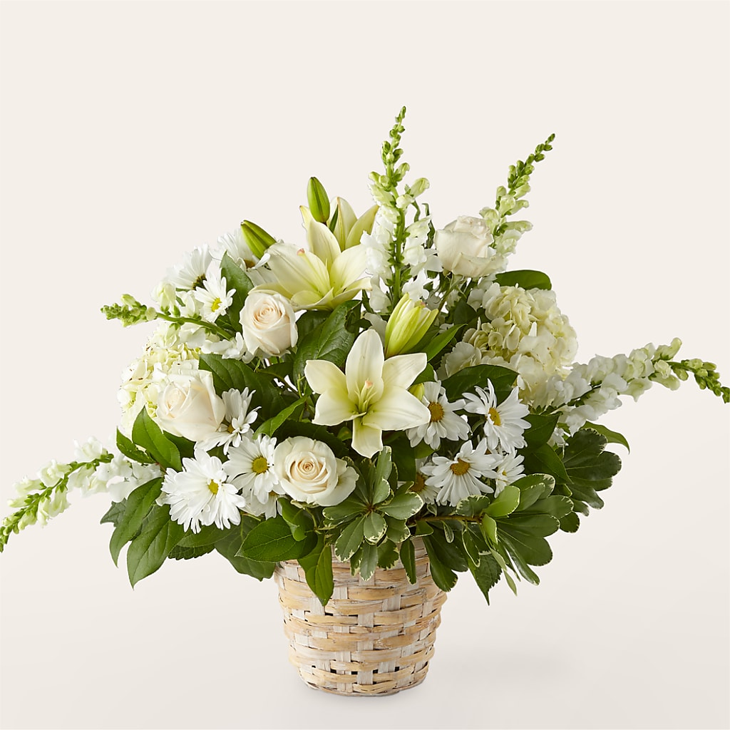 Ivory Elegance Floral Basket – Evans-king Floral, Forty Fort PA