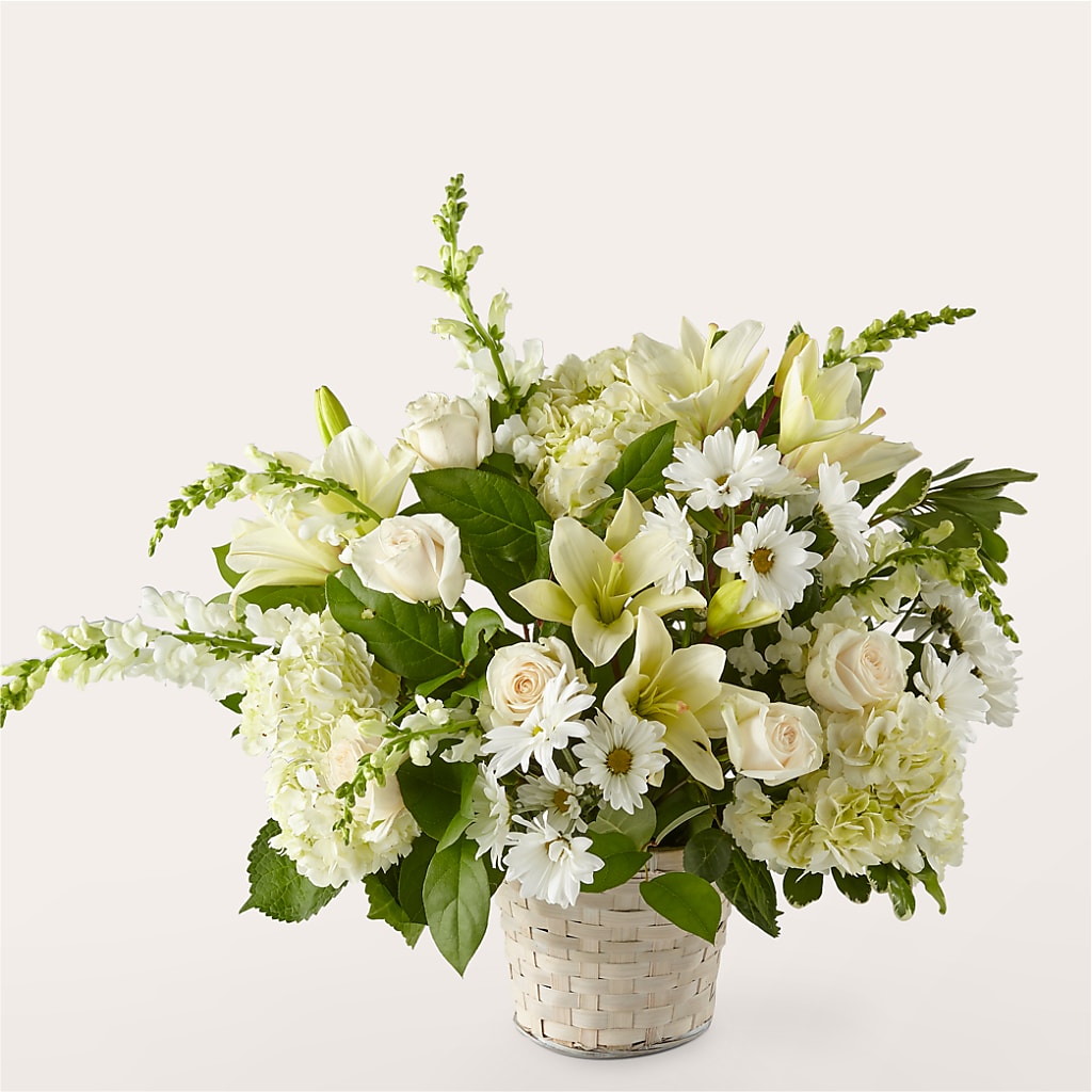 Ivory Elegance Floral Basket – Evans-king Floral, Forty Fort PA