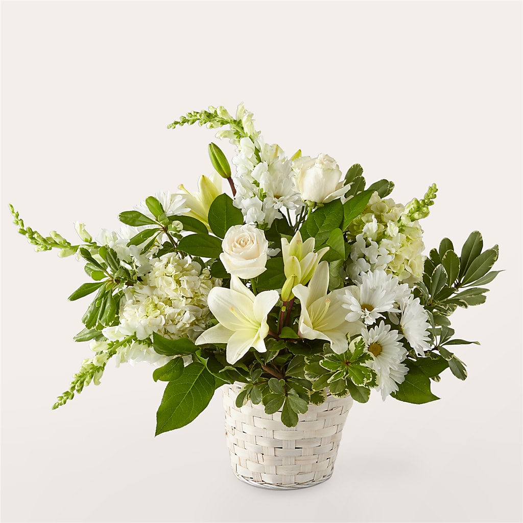 Ivory Elegance Floral Basket – Evans-king Floral, Forty Fort PA