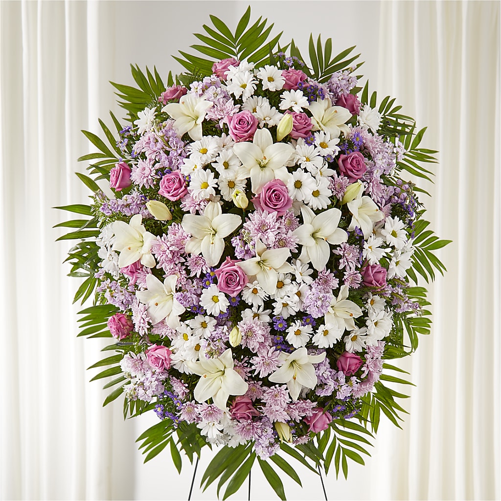 Surrounded by Love Standing Spray – Evans-king Floral, Forty Fort PA