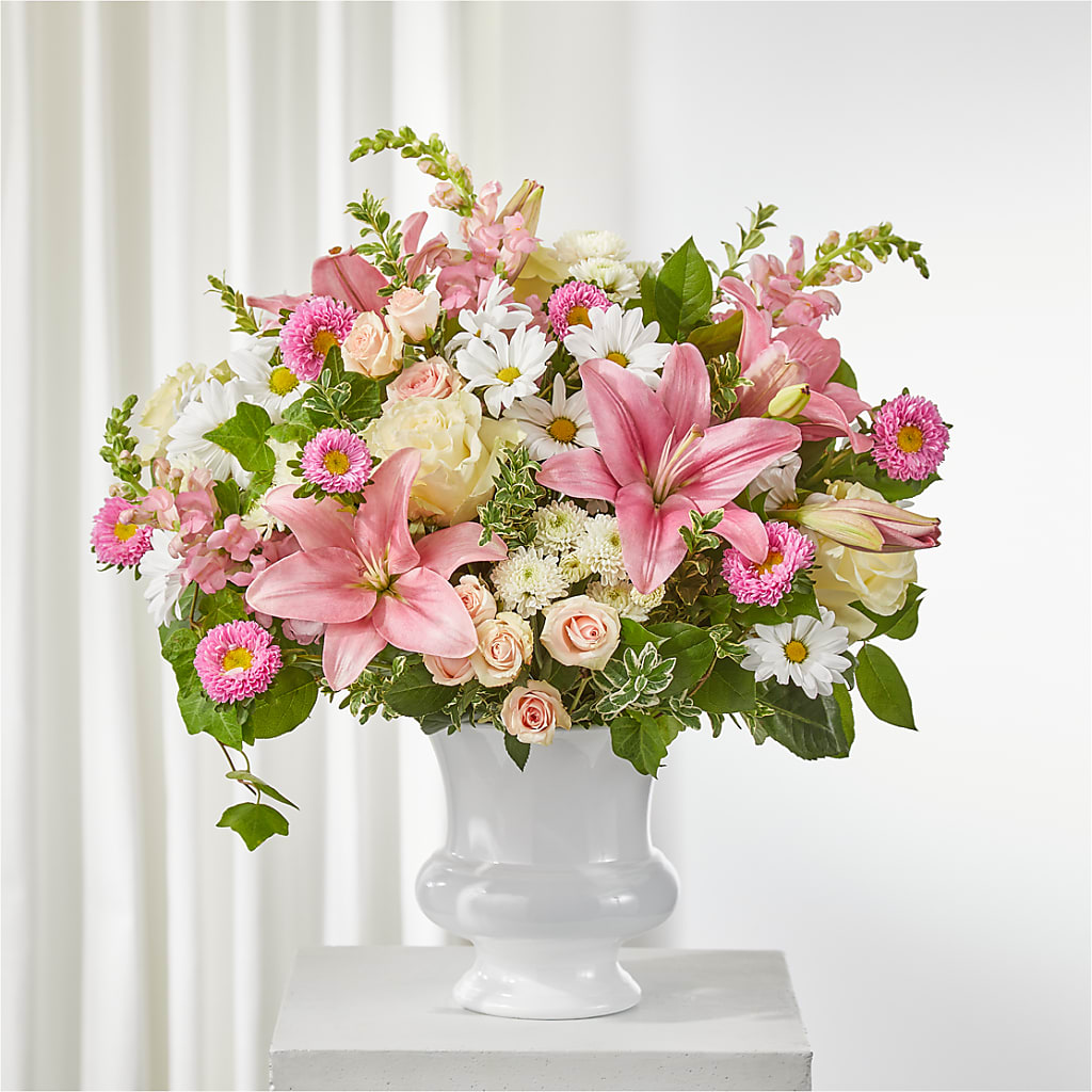 Empathetic Blooms Urn Arrangement – Evans-king Floral, Forty Fort PA