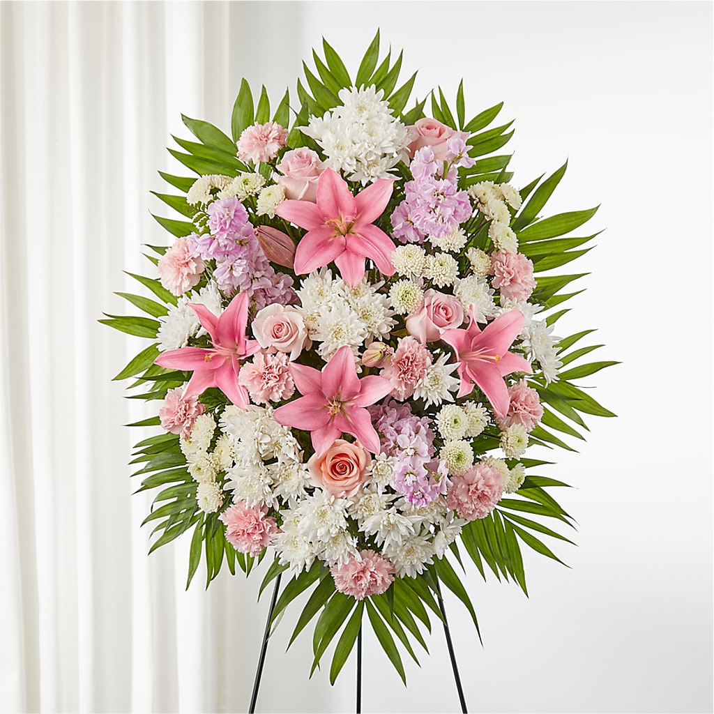 Offering Solace Standing Spray – Evans-king Floral, Forty Fort PA