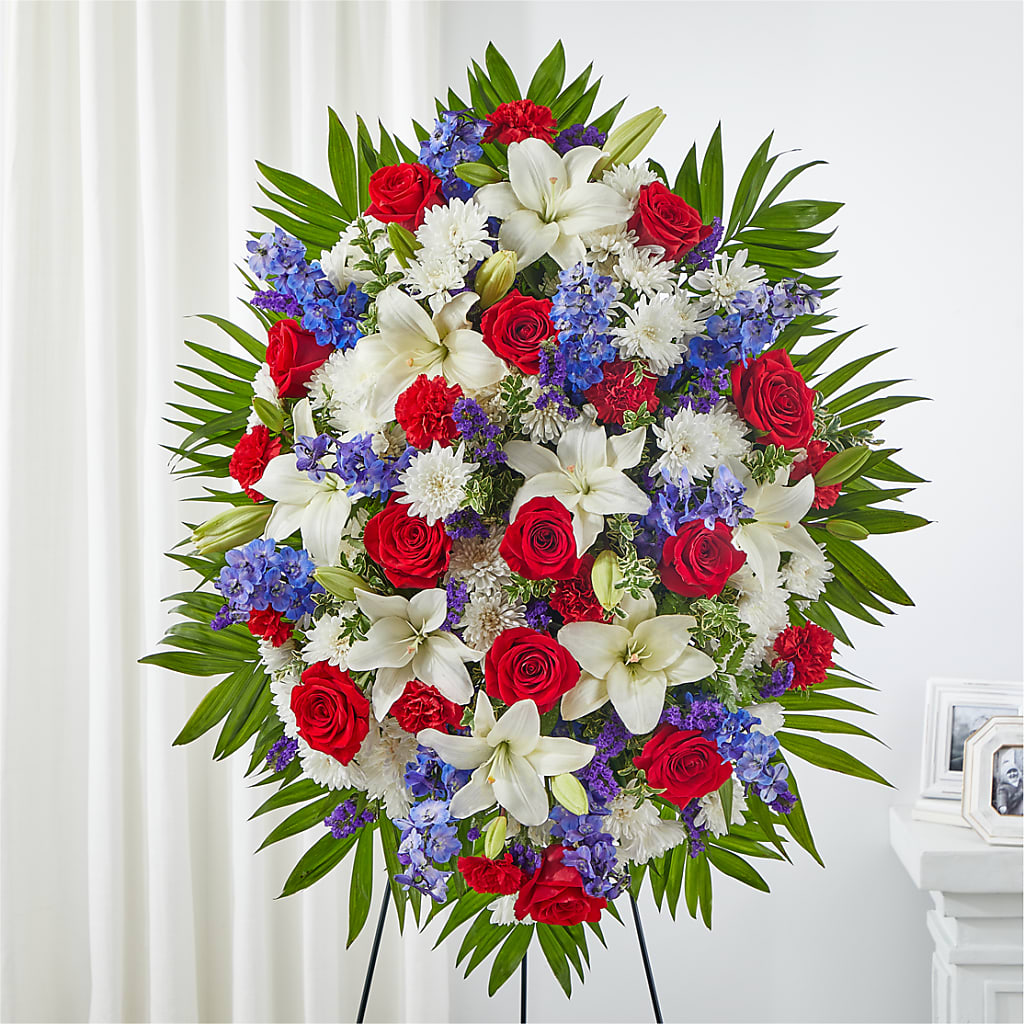 Cherished Service Standing Spray – Evans-king Floral, Forty Fort PA