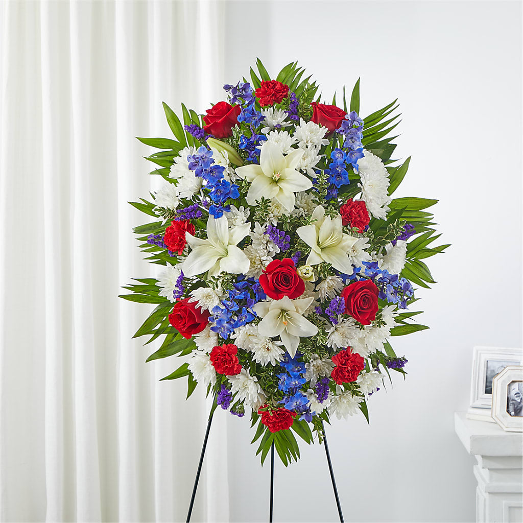 Cherished Service Standing Spray – Evans-king Floral, Forty Fort PA