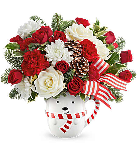 Teleflora's Send a Hug Cozy Cub Wish Bouquet