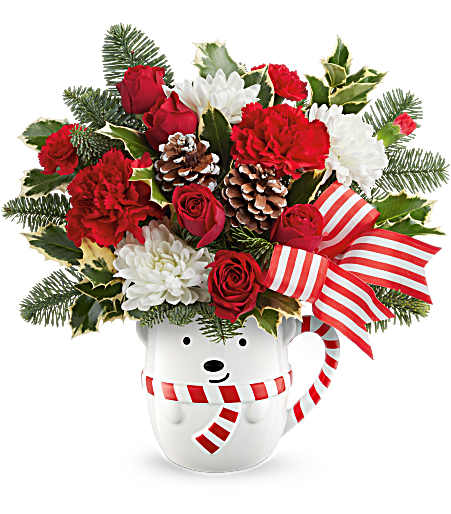 Teleflora's Send a Hug Cozy Cub Wish Bouquet – Evans-king Floral, Forty Fort PA