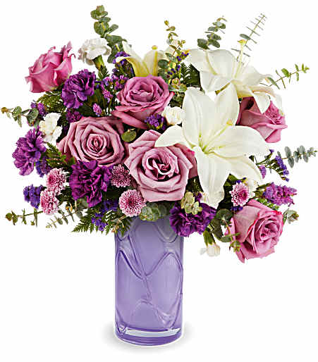 Mauvelous Bloom (Teleflora) – Evans-king Floral, Forty Fort PA