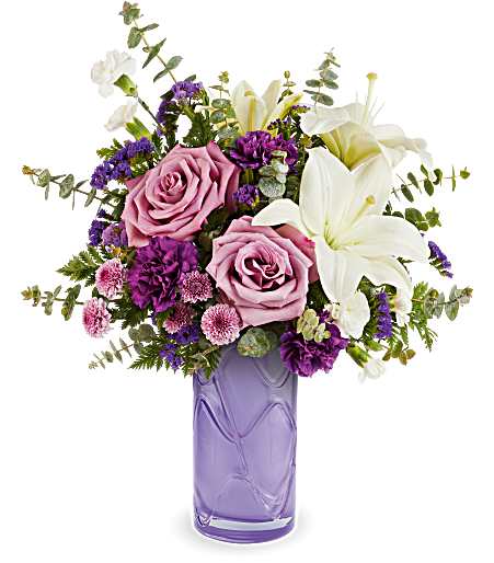 Mauvelous Bloom (Teleflora) – Evans-king Floral, Forty Fort PA