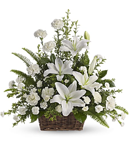 Peaceful White Lilies – Evans-king Floral, Forty Fort PA