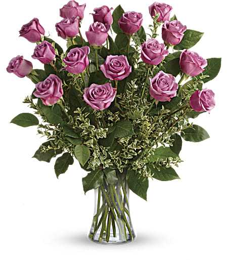 One Dozen Long-stemmed Lavender Roses – Evans-king Floral, Forty Fort PA