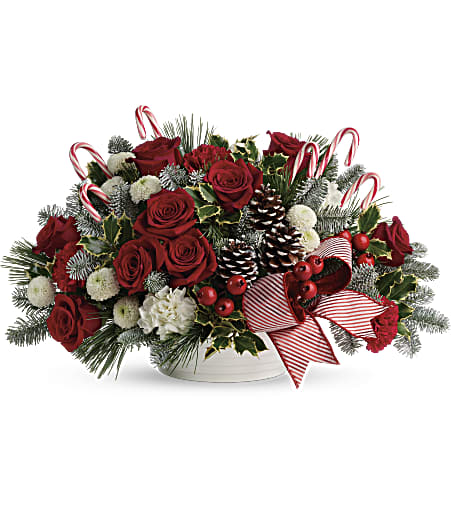 Jolly Candy Cane Bouquet – Evans-king Floral, Forty Fort PA