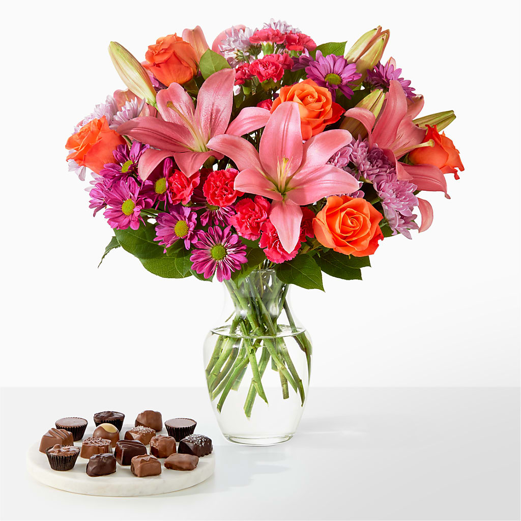 One and Only Bouquet and Chocolate Bundle – Evans-king Floral, Forty Fort PA