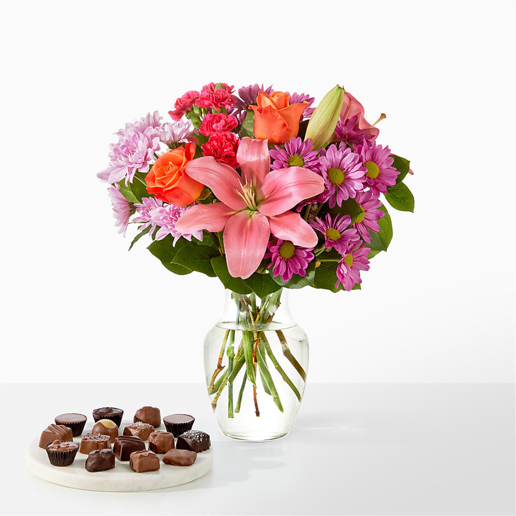 One and Only Bouquet and Chocolate Bundle – Evans-king Floral, Forty Fort PA