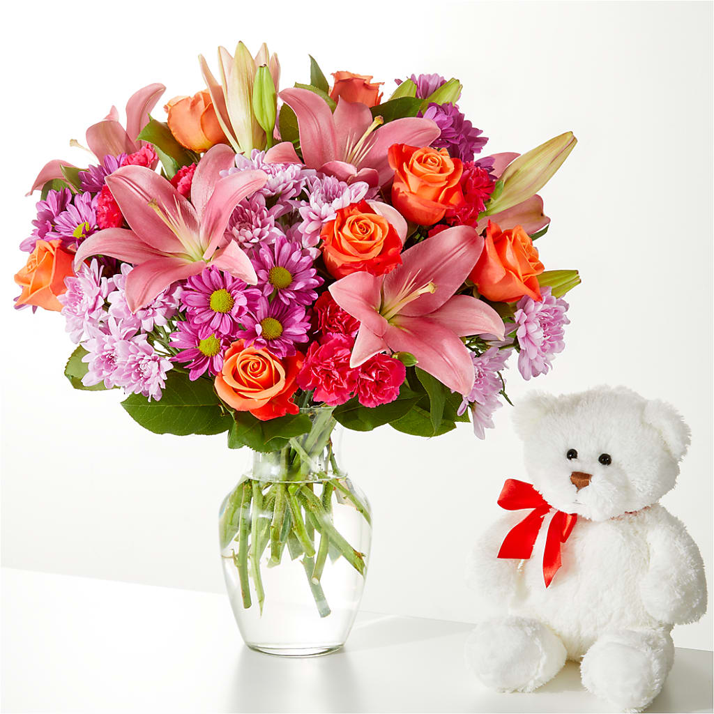 One and Only Bouquet and Bear Bundle –  Evans-king Floral, Forty Fort PA
