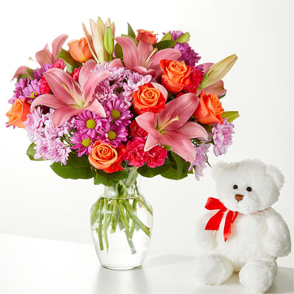 One and Only Bouquet and Bear Bundle –  Evans-king Floral, Forty Fort PA
