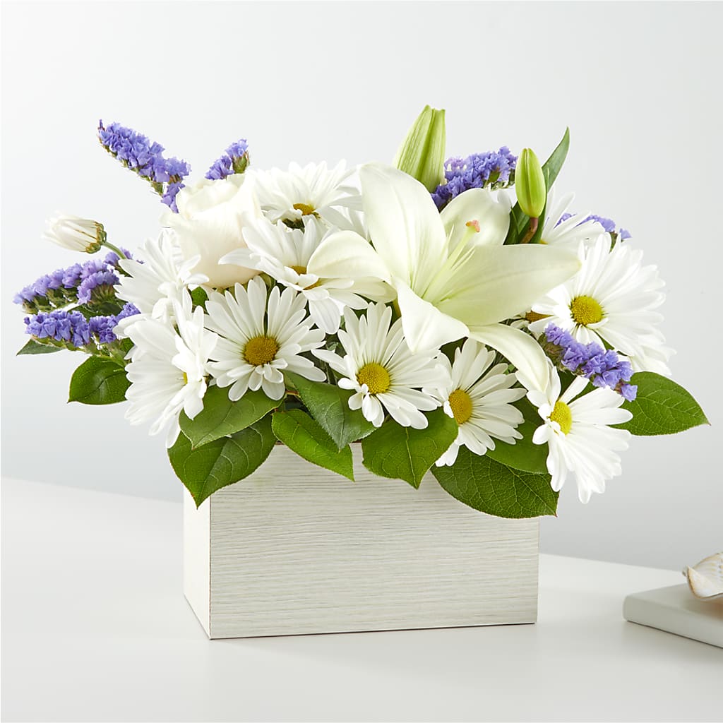 Beyond Blue Box Bouquet –  Evans-king Floral, Forty Fort PA