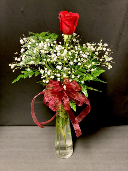 Rose in a Budvase –  Evans-king Floral, Forty Fort PA