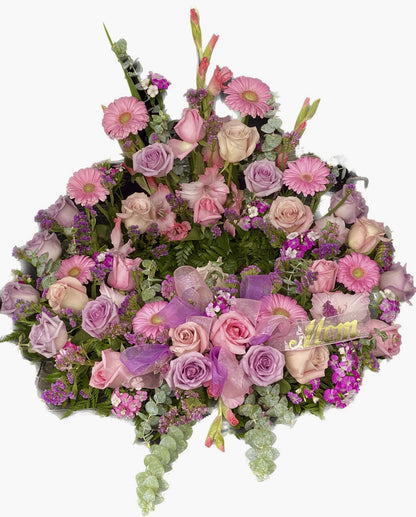 Lavender & Pink Wreath –  Evans-king Floral, Forty Fort PA