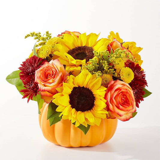 Golden Gourd Pumpkin Bouquet –  Evans-king Floral, Forty Fort PA
