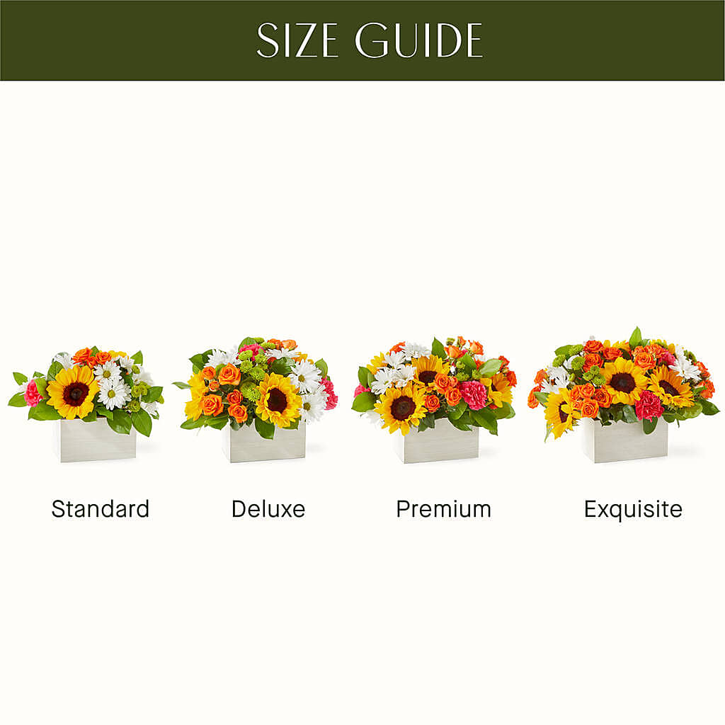 Sun-drenched Blooms Box Bouquet –  Evans-king Floral, Forty Fort PA