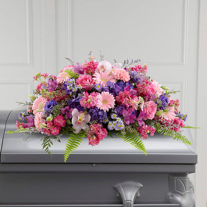 Glorious Garden Casket Spray –  Evans-king Floral, Forty Fort PA