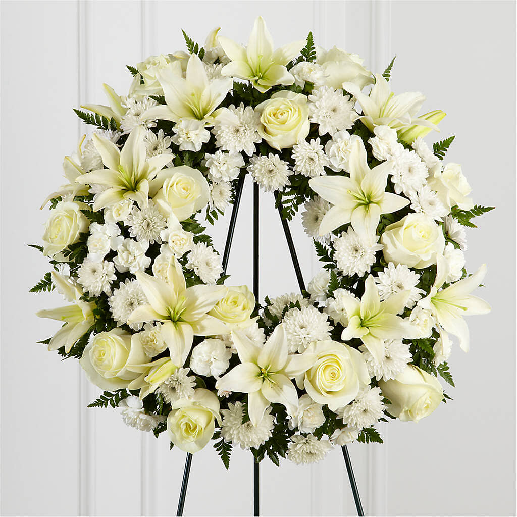Treasured Tribute Wreath –  Evans-king Floral, Forty Fort PA