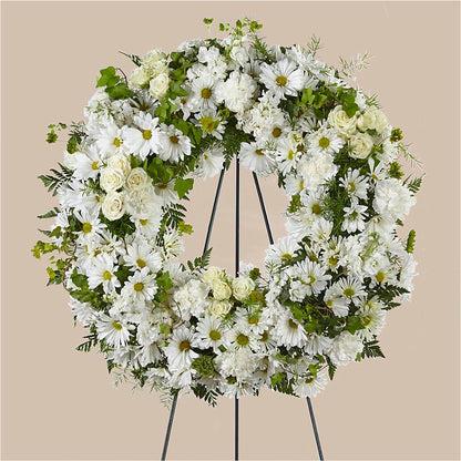 Faithful Wishes Wreath –  Evans-king Floral, Forty Fort PA