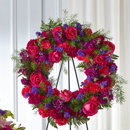 Calming Colors Wreath –  Evans-king Floral, Forty Fort PA