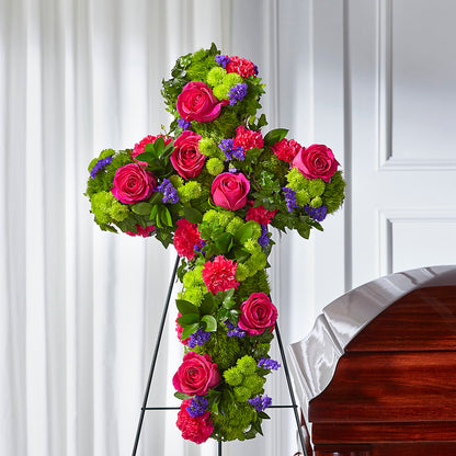 Tribute Rose Floral Cross –  Evans-king Floral, Forty Fort PA