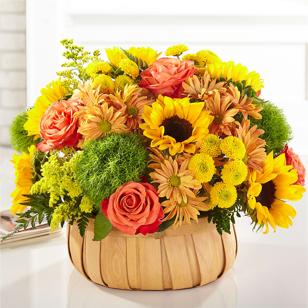 Harvest Sunflower Basket –  Evans-king Floral, Forty Fort PA