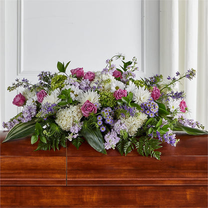 Meadows of Serenity Casket Spray –  Evans-king Floral, Forty Fort PA