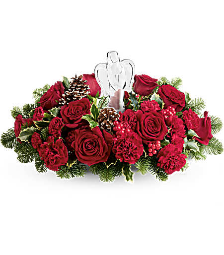 Teleflora's Evergreen Blooms Bouquet