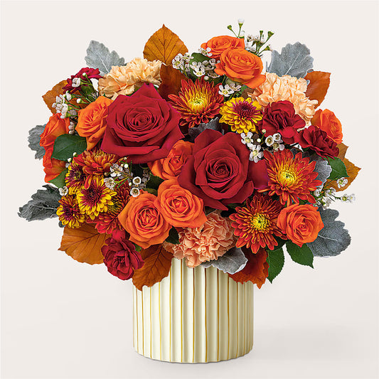 Merlot Bouquet with Ivory Vase –  Evans-king Floral, Forty Fort PA