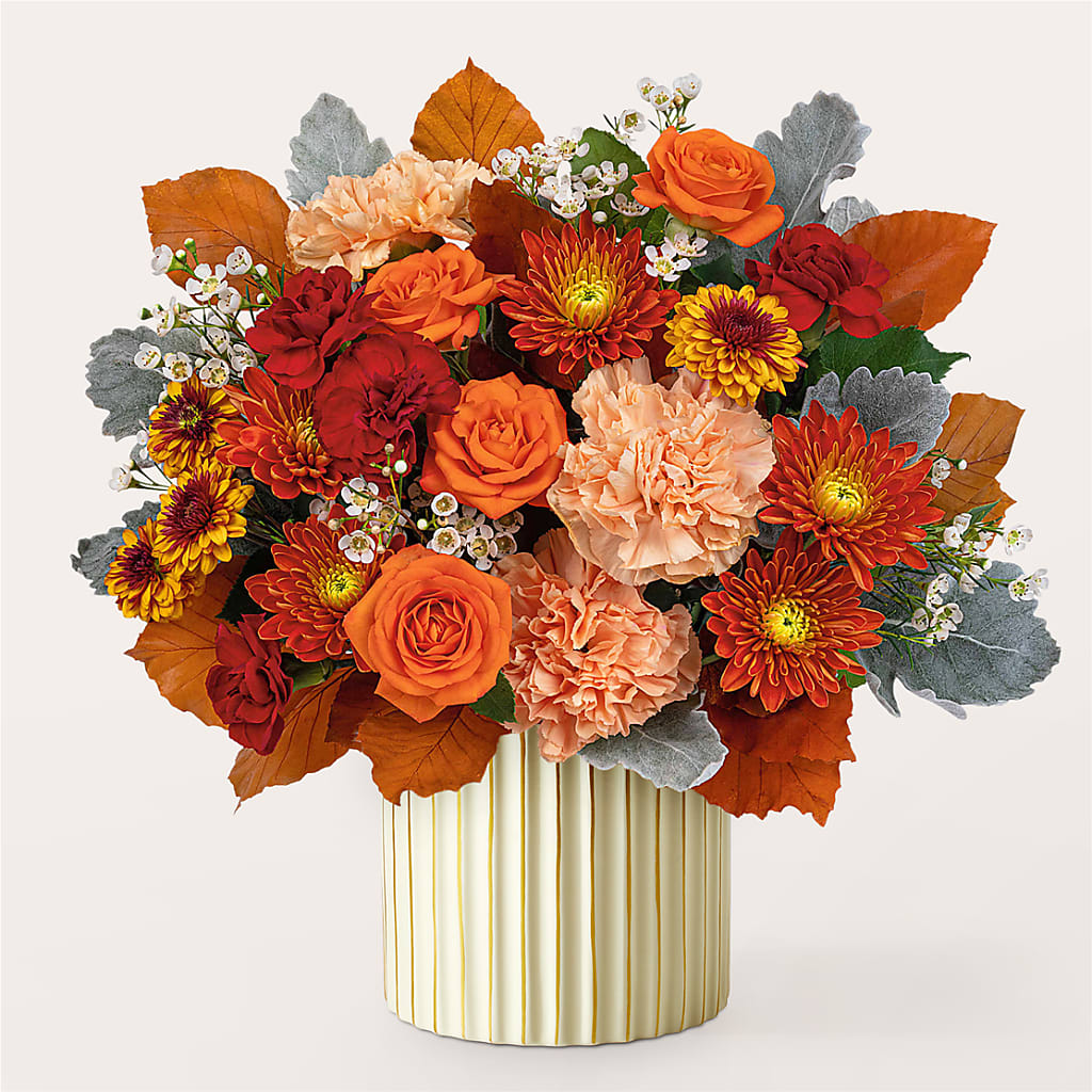 Merlot Bouquet with Ivory Vase –  Evans-king Floral, Forty Fort PA