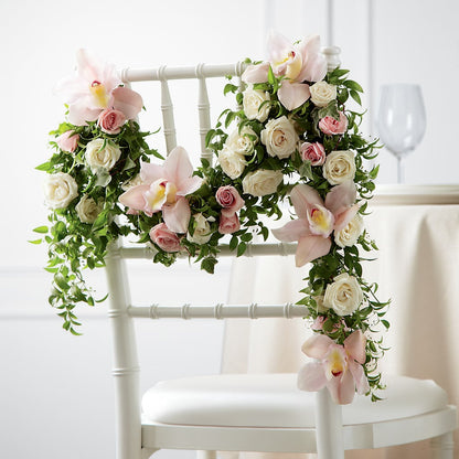 Orchid Rose Chair Décor –  Evans-king Floral, Forty Fort PA